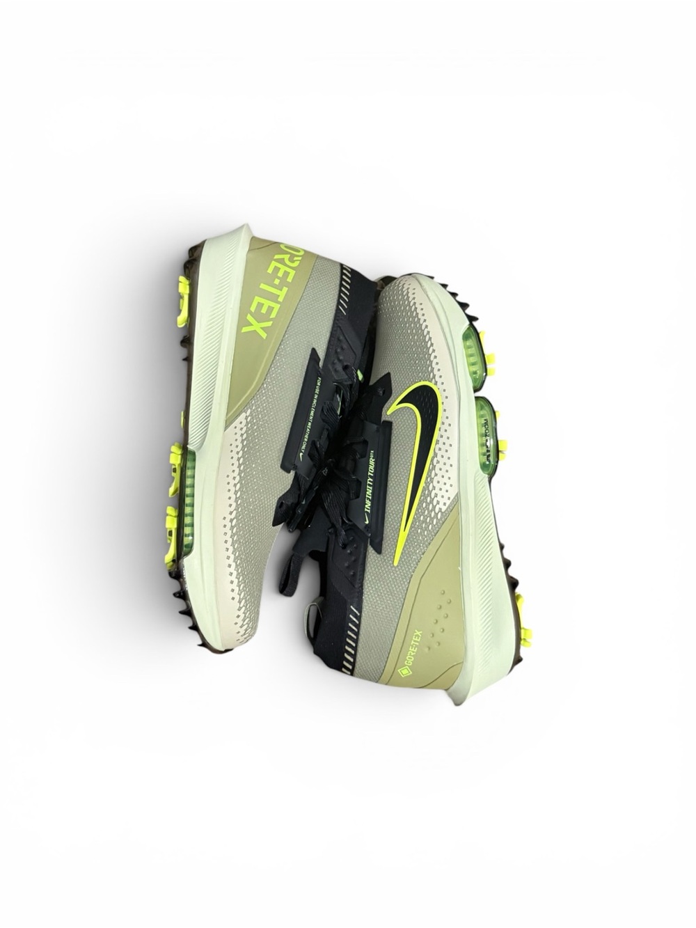 Nike Infinity Tour Next% 2 GTX Dusty Olive Black Volt (FV4897 300) Men's Sz 9.5
